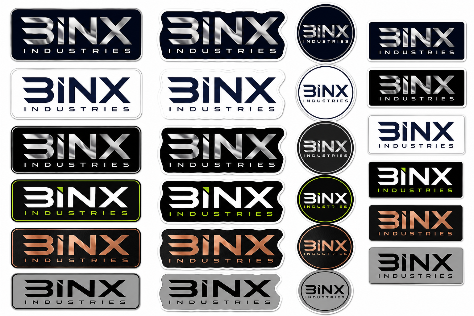 BINX sticker designs